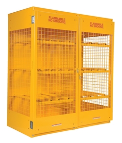 Steel Horizontal Cylinder Cabinet 32 In. x 60 In. x 68-1/4 In. 16 Cylinder Capacit