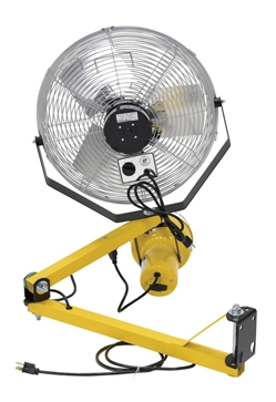 Steel Incandescent Double Arm Load Light with Fan 40 In. Length