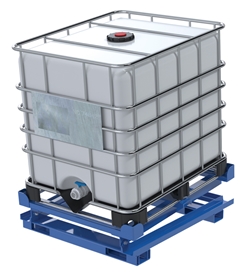 Steel Intermediate Bulk Container Tilt Stand with Fork Pockets 48-1/2 In. x 15-1/4 In. 4400 Lb. Capacity