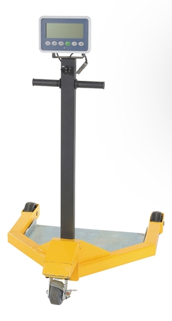 Steel Low Profile Drum Dolly with Scale 38-1/2 In. x 31-1/2 In. x 49-1/4 In. 800 Lb. Capacity