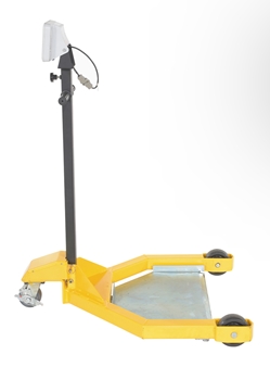 Steel Low Profile Drum Dolly with Scale 38-1/2 In. x 31-1/2 In. x 49-1/4 In. 800 Lb. Capacity