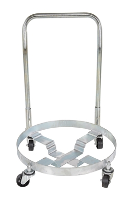 Steel Multipurpose Quad Drum Dolly with Handle 31-9/16 In. x 31-9/16 In. x 35-11/16 In. 1200 Lb. Capacity