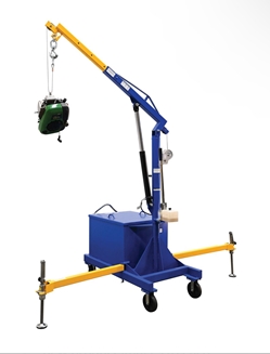 Steel Portable Cantilever Hoist 113-3/8 In. x 35-11/16 In. x 89 In. 2000 Lb. Capacity