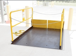 Steel Premium Truck Scissor Dock Lift 6 Ft x 10 Ft 10,000 Lb. Capacity 