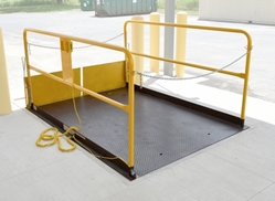 Steel Premium Truck Scissor Dock Lift 7 Ft x 10 Ft 10,000 Lb. Capacity 