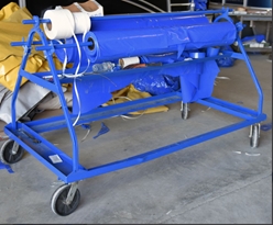 Steel Shrink Wrap Roll Cart 80 In. x 40-15/16 In. x 46-13/16 In. 450 Capacity  - MSW-72-3