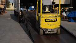 Steel Yard Ramp Hydraulic Dock Leveler 72 In. x 36 Ft. 16,000 lb. Capacity Earth Tone