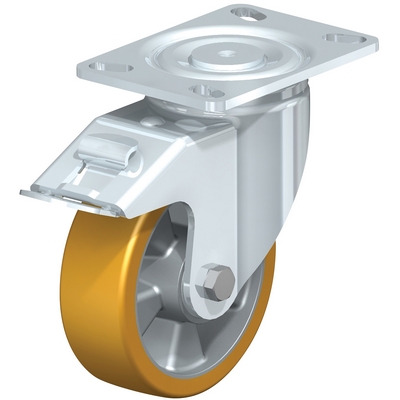 Polyurethane Swivel With Total Brake Caster 6 In. Diameter x 2 In. Width 1100 Lb. Capacity