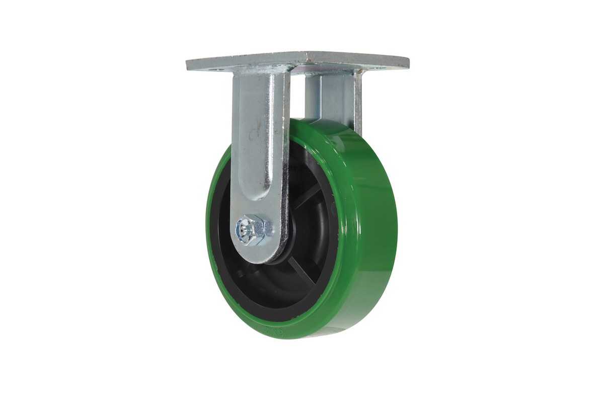 Polyurethane Rigid Caster With Hub 6 In. Diameter x 2 In. Width 900 Lb. Capacity