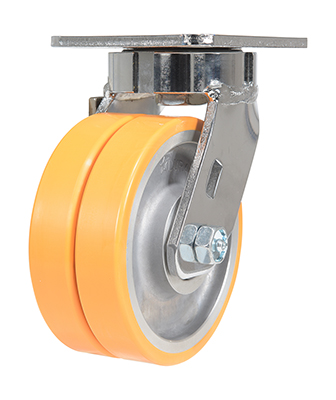 Sirius Polyurethane Dual Swivel Caster 4 In. Diameter x 2 In. Width 1000 Lb. Capacity