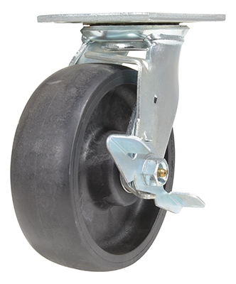 RollX Glass Filled Nylon Swivel With Brake Caster 6 In. Diameter x 2 In. Width 1250 Lb. Capacity