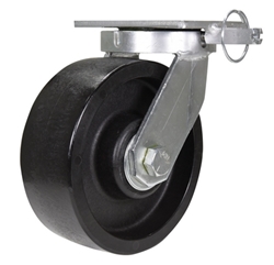 Glass Filled Nylon Swivel With 4-Position Lock Caster 8 In. Diameter x 3 In. Width 3500 Lb. Capacity 