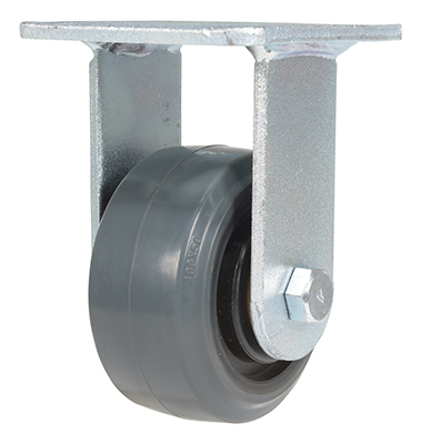 Rubber Rigid Caster 4 In. Diameter x 2 In. Width 551 Lb. Capacity Dark