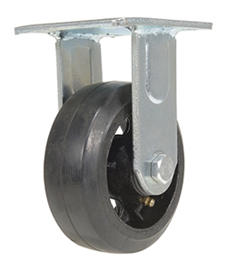 Rubber Rigid Caster 5 In. Diameter x 2 In. Width 440 Lb. Capacity 