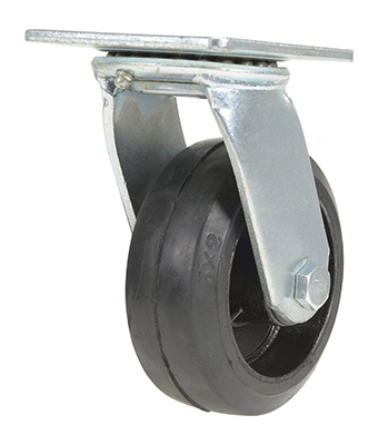 Rubber Swivel Caster 5 In. Diameter x 2 In. Width 440 Lb. Capacity