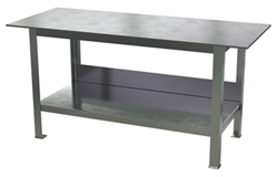 Steel Fixture Welding Table with 1/2 In. Thick Top 30 In. x 72 In. x 35-3/4 In. 8000 Lb. Capacity Bare