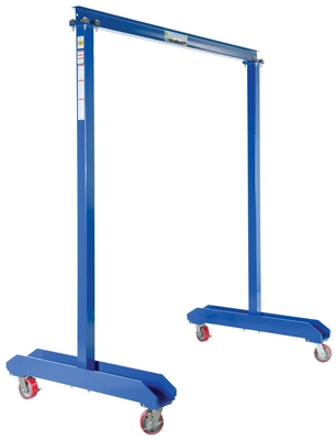 Steel Portable Work Area Gantry Crane 80-1/2 In. x 47-3/4 In. x 94 In. 2,000 Lb. Capacity