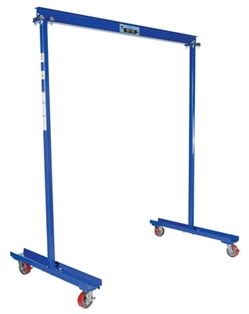 Steel Portable Work Area Gantry Crane 80-3/4 In. x 47-3/4 In. x 94 In. 300 Lb. Capacity