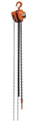 Professional Hand Chain Hoist 10 Ft. Lift Height 2,000 Lb. Capacity