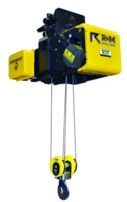 Steel Electric Wire Rope Hoist 460 Volt Three Phase 20,000 Lb. Capacity 