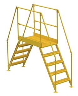 Steel Crossover Ladder 5 Step 23-1/2 In. x 48 In. 500 Lb. Capacity