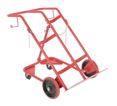 Steel Cylinder Tilt Back Hand Truck 17 In. x 30-1/2 In. x 47 In. 350 Lb. Capacity 