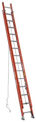 Fiberglass Extension Ladders with Aluminum Rings 28 Step 300 Lb. Capacity