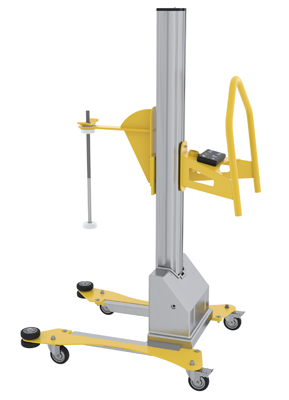 Aluminum Quick Lift DC Powered Pallet Stretch Wrap Machine 72 In. Maximum Wrap Length 