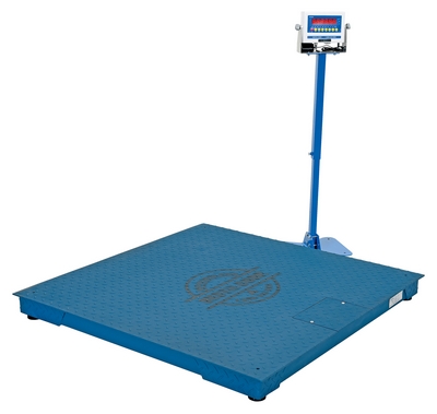 Steel Electronic Digital Floor Scale 48 In. x 48 In. x 4-1/2 In. 5,000 Lb. Capacity 