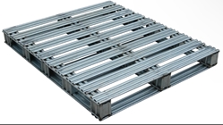 Galvanized Steel Pallet 48 In. x 40 In. x 4-3/4 In. 8,000 Lb. Floor Capacity