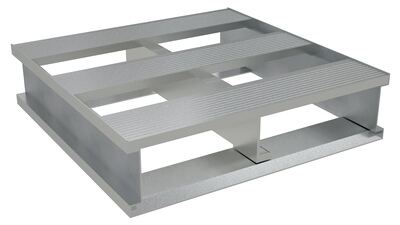 Aluminum Heavy Duty Half Pallet 24 In. x 24 In. x 6 In. 4000 Lb. Capacity 