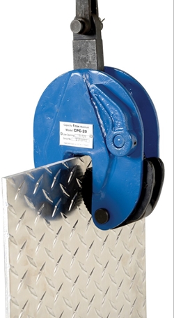 Steel Vertical Plate Clamp with Chain 6-1/2 In. x 2-1/2 In. x 22 In. 2000 Lb. Capacity