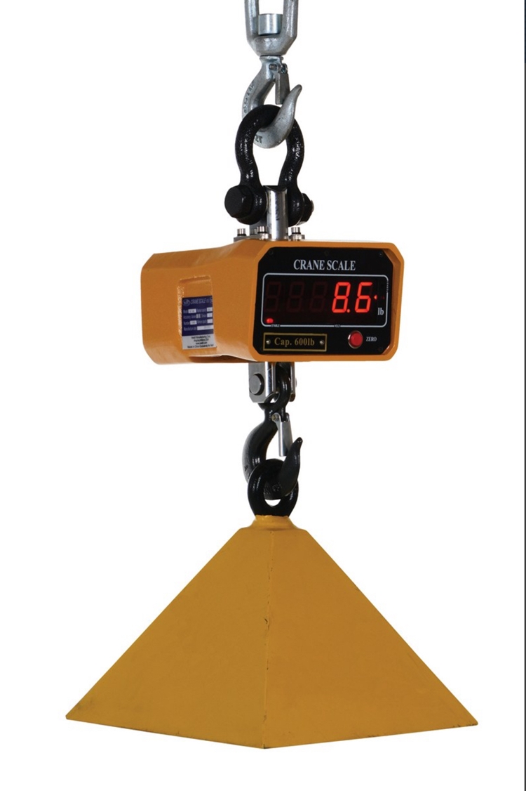 Steel Crane Scale 8 In. x 7-5/8 In. x 14 In. 600 Lb. Capacity