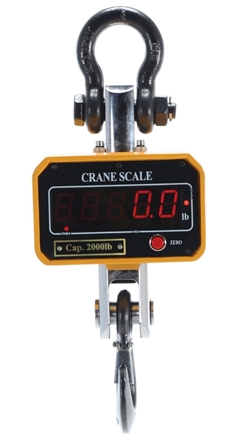 Steel Crane Scale 8 In. x 7-5/8 In. x 17 In. 2,000 Lb. Capacity