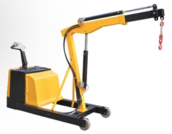 Steel Electric Powered Counter Balanced Floor Crane 1500 Lb. Retracted Capacity