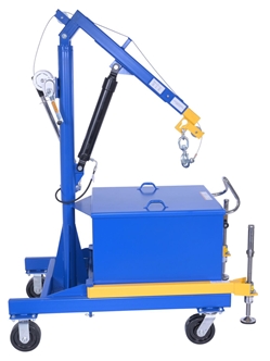 Steel Portable Cantilever Hoist 113-3/8 In. x 35-11/16 In. x 89 In. 4000 Lb. Capacity