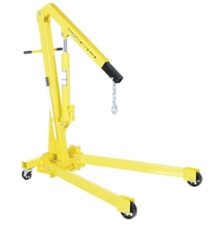 Steel Shop Crane Engine Hoist with Folding Legs 2000 Lb. Capacity