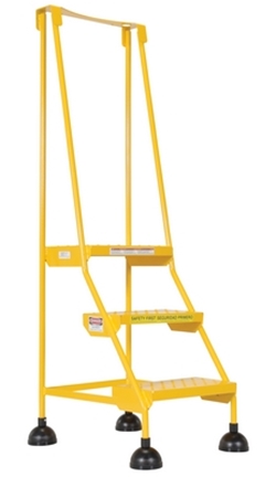 Steel Commercial Spring Loaded Ladders 58 Degree 3 Perforated 16 In. Step Width 300 Lb. Capacity 