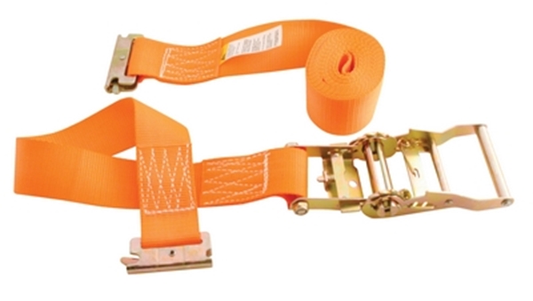 Polyester Ratcheting Cargo Strap with E-Clip 12 Ft. Working Length 1,000 Lb. Working Load