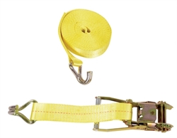 Polyester Ratcheting Cargo Strap with Rod Hook 27 Ft. Working Length 3,325 Lb. Working Load  