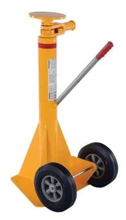 Steel Trailer Stabilizing Spin Top Ratchet Jack 26-5/8 In. x 17-5/8 In. x 39 In. 40,000 Lb. Lifting Capacity 