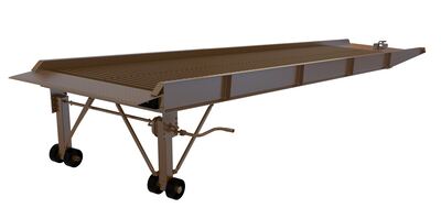 Steel Overlap Yard Ramp 72 In. x 30 Ft. 16,000 lb. Capacity Earth Tone 